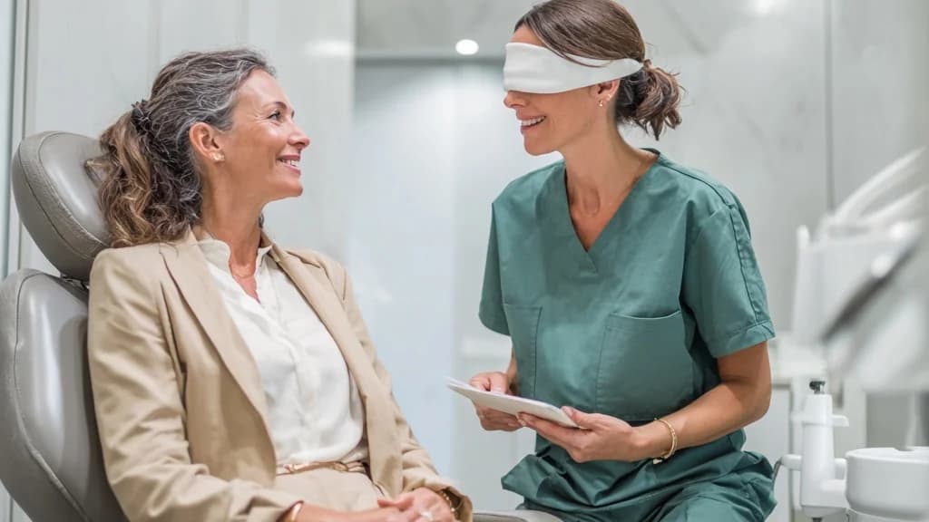 Consultant with client — a visual of operating without the full picture